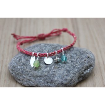 bracelet friendship perles argent massif by EmmaFashionStyle