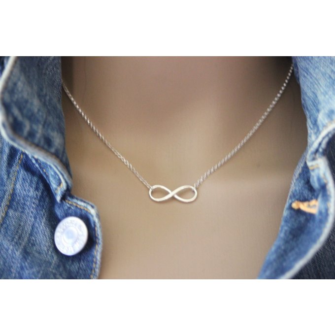 Collier infini argent massif by EmmaFashionStyle