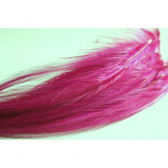 Plume de cheveux rose fushia 15 à 17 cm