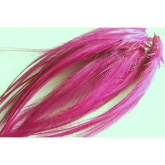 Plume de cheveux rose fushia 11 à 14 cm
