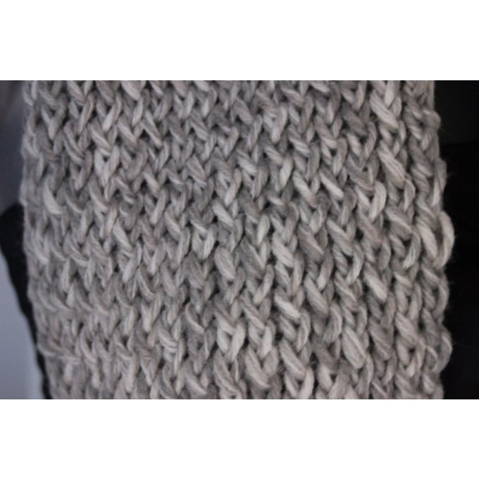 laine gris clair chiné