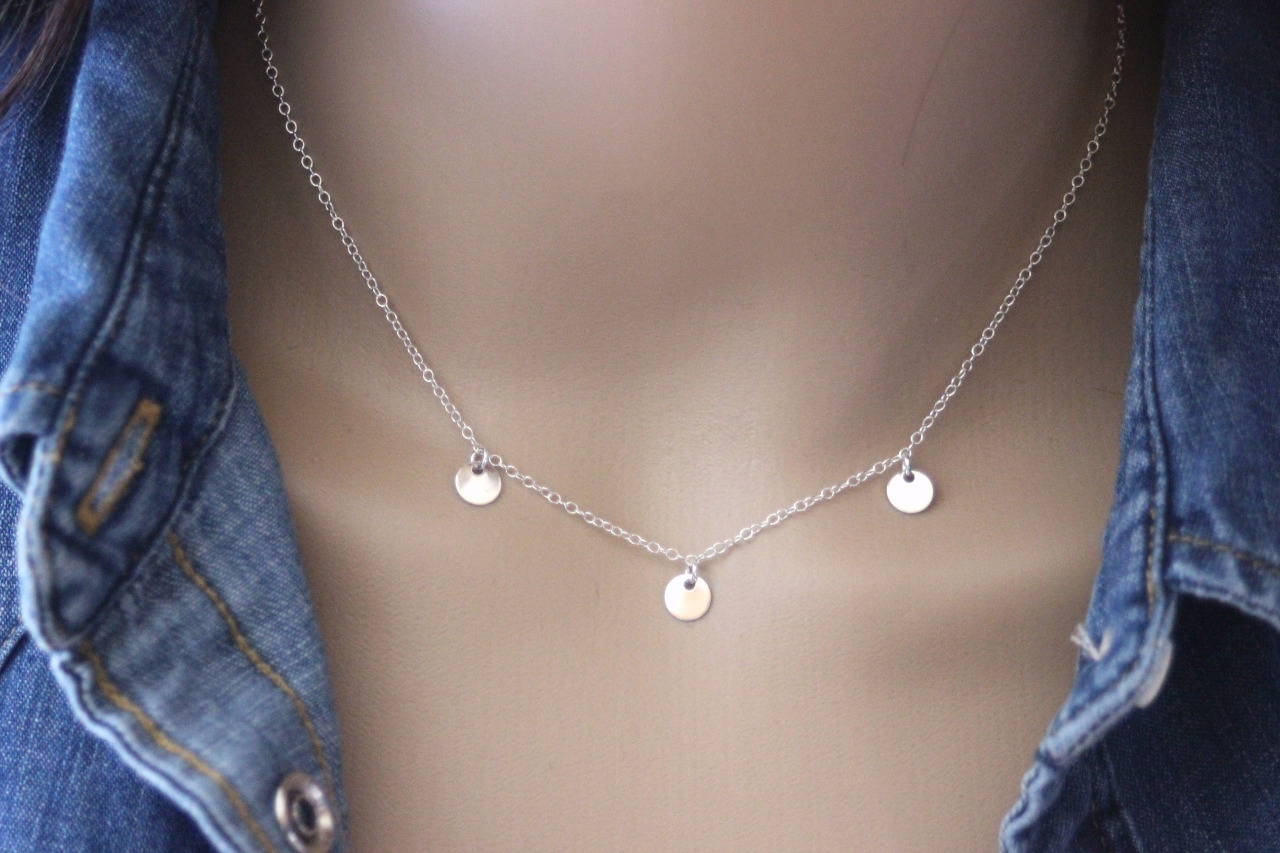 Collier 3 Chaînes En Argent Massif 42cm - Occasion, Poinçonné, 7.8g