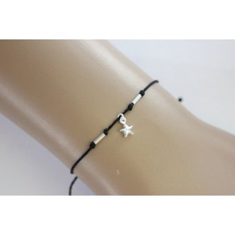 bracelet fin avec étoile en argent by EmmaFashionStyle