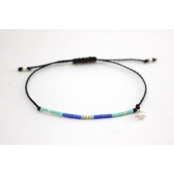 bracelet cordon minimaliste aqua by EmmaFashionStyle