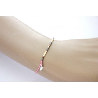 Bracelet minimaliste perles miyuki jaune by EmmaFashionStyle