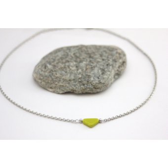 Collier acoier et triangle vert by EmmaFashionStyle