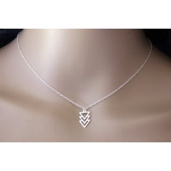 collier minimaliste triangle argent by EmmaFashionStyle