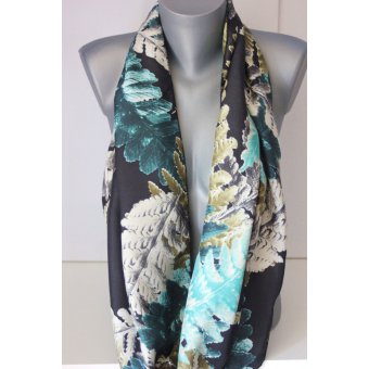 snood bleu marine et turquoise by EmmaFashionStyle