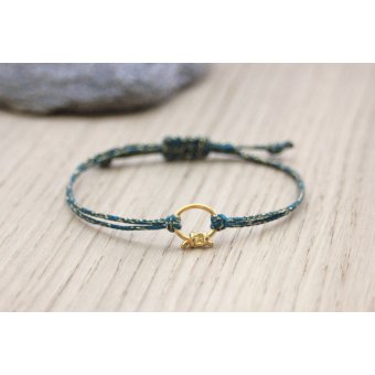 bracelet cordon breloque doré by EmmaFashionstyle