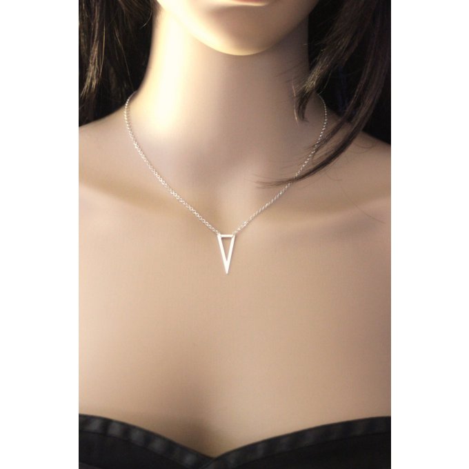 collier minimaliste argent massif by EmmaFashioonStyle