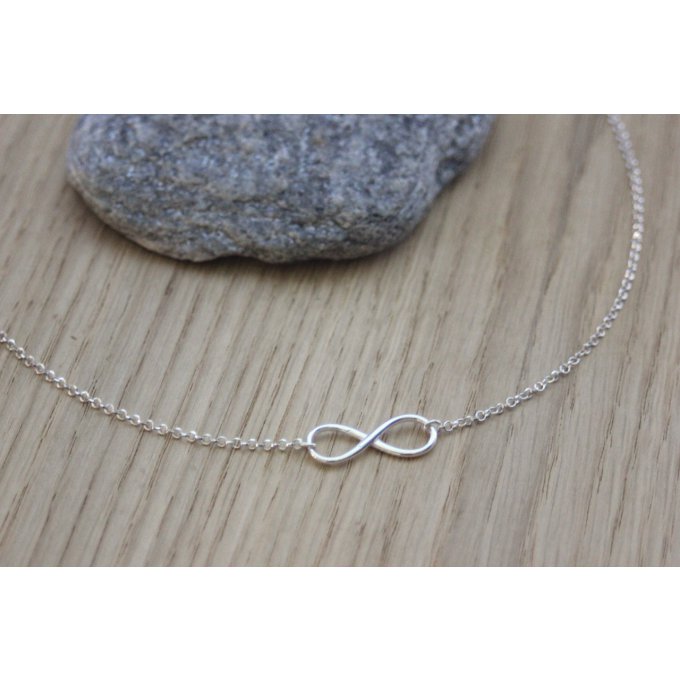 Collier Infini 22mm en argent massif