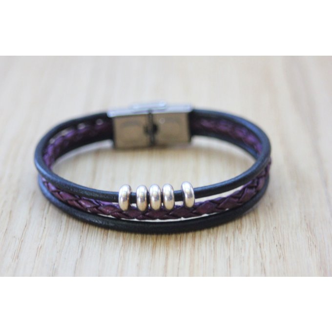 bracelet femme en cuir noir by EmmaFashionStyle