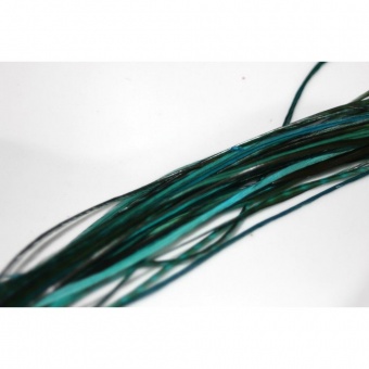 Extension naturelle Plume de cheveux bleu vert