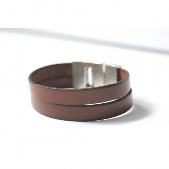 bracelet homme en cuir marron by EmmaFashionStyle