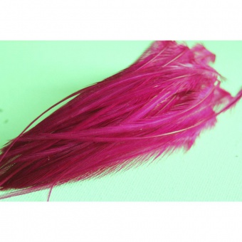 Plume de cheveux rose fushia 8 à 10 cm