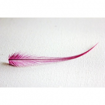 Plume de cheveux rose fushia 8 à 10 cm