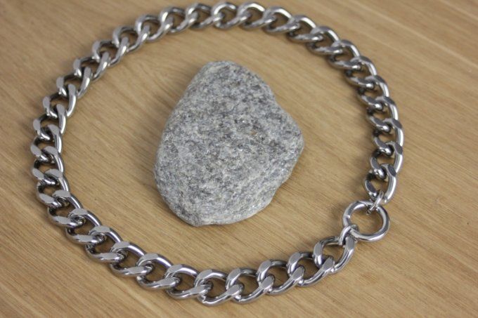 collier argenté XL