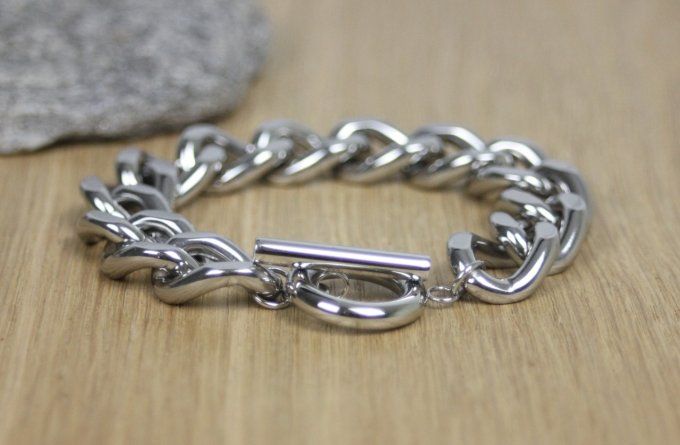 bracelet gourmette argent