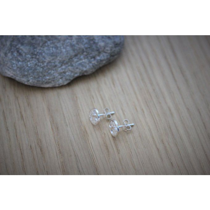 Boucles d'oreilles arbre de vie en argent massif