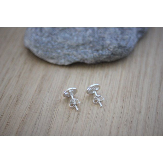 Boucles d'oreilles arbre de vie en argent massif