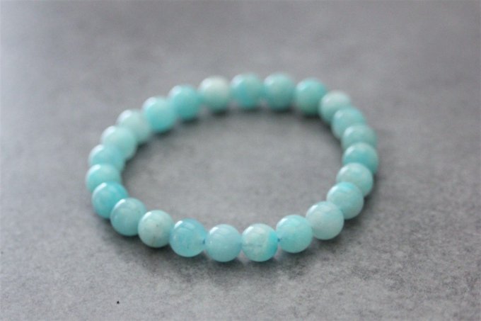 Bracelet perles amazonite