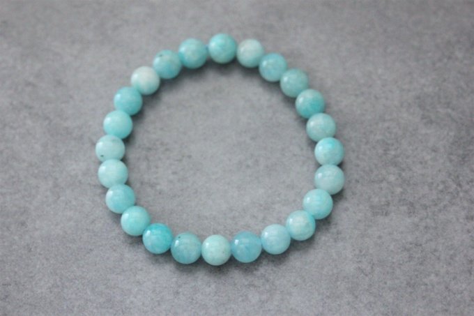 Bracelet perles amazonite