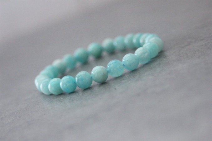 Bracelet perles amazonite
