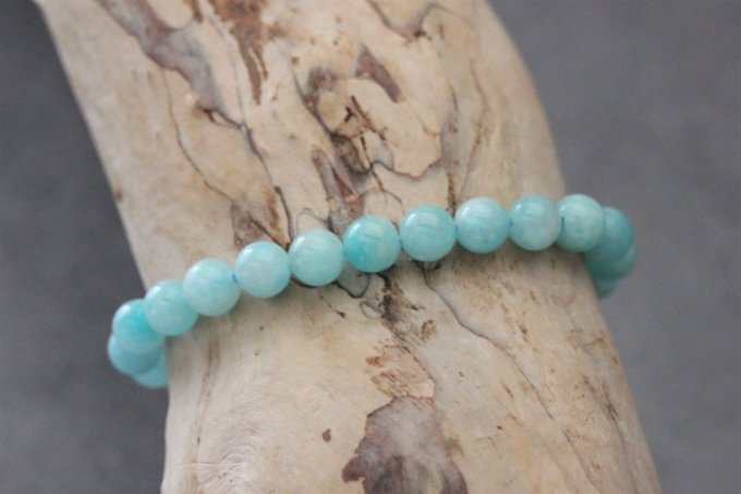 Bracelet perles amazonite