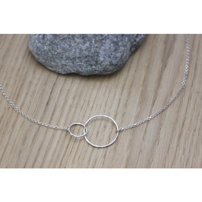 collier cercles en argent