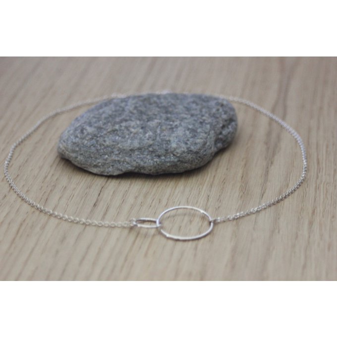 collier cercles argent