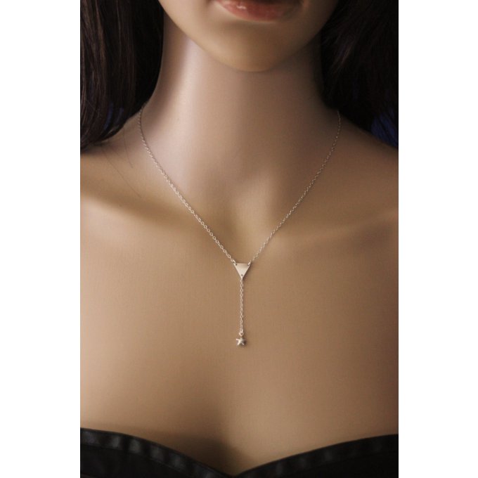 collier étoile en argent