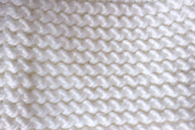 Snood laine blanche oversize 