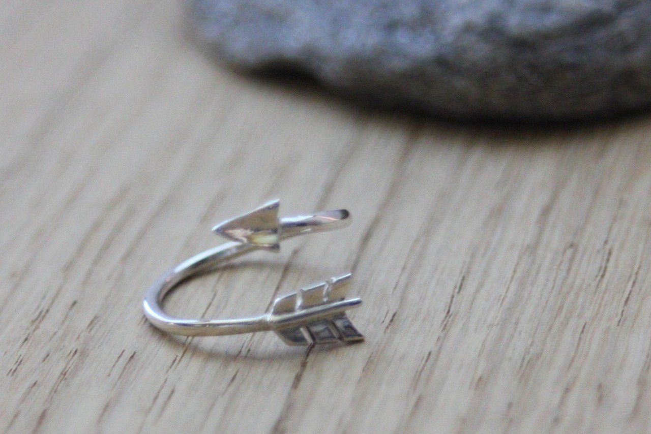 Bague En Argent Massif 925 - Taille 60 (environ 20) - Occasion, Argenté