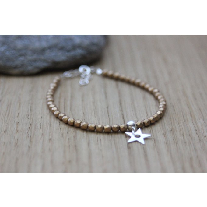 bracelet fin en cristal et argent