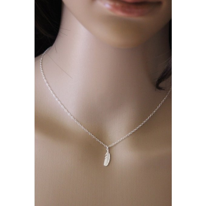 collier fin en argent