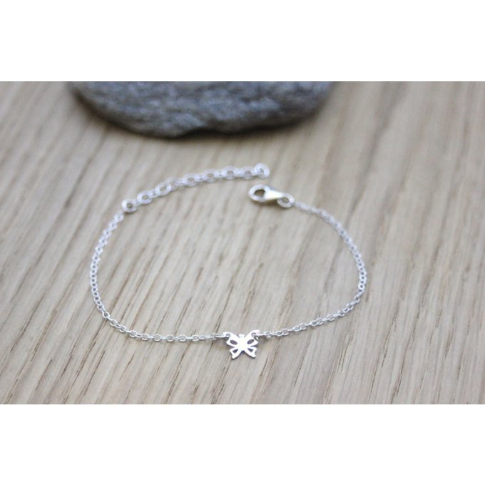 bracelet petit papillon en argent