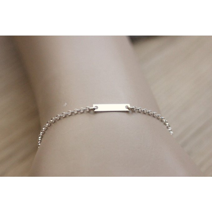 bracelet barre en argent