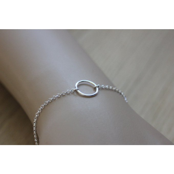 bracelet cercle en argent