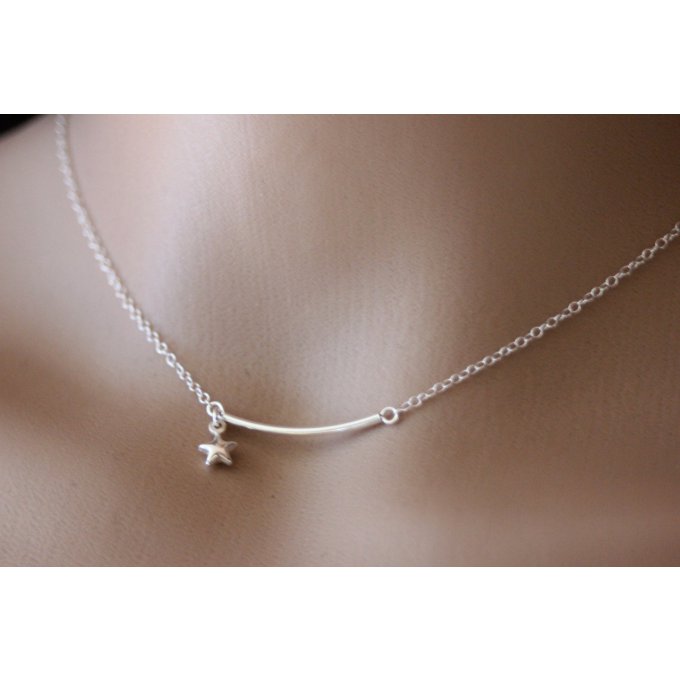 collier minimaliste en argent