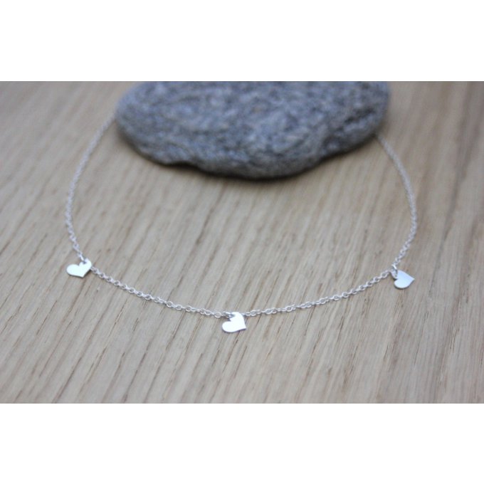 Collier fin en argent petites médailles