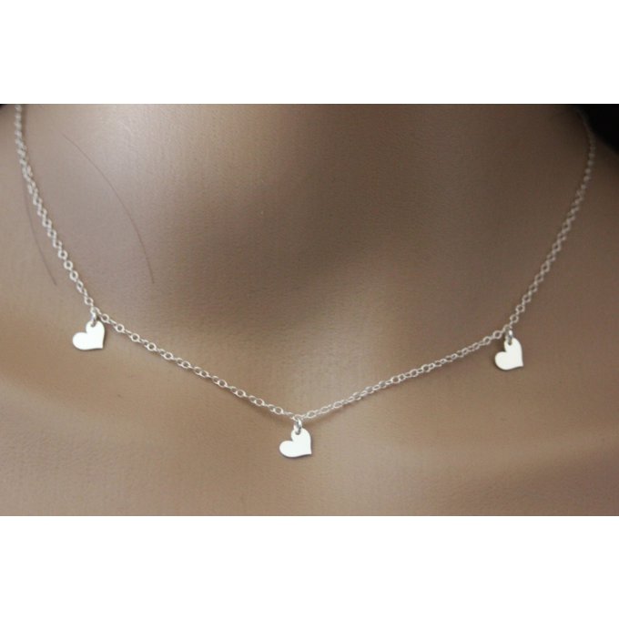 collier ras du cou en argent