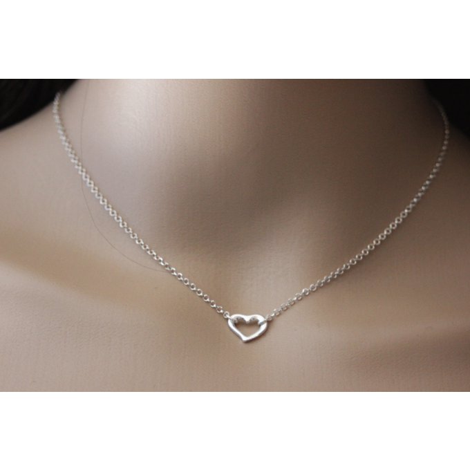 collier saint valentin en argent