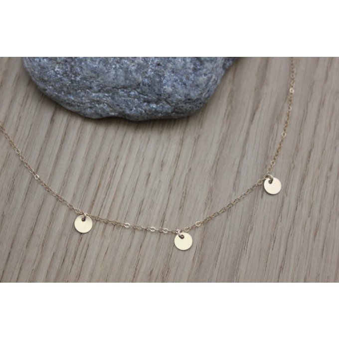 collier breloques en or