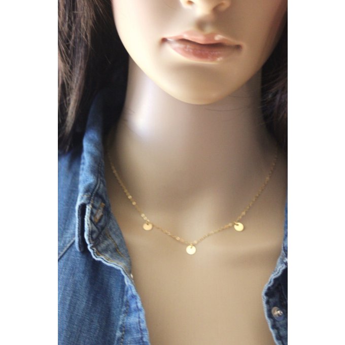 collier ras du cou en or