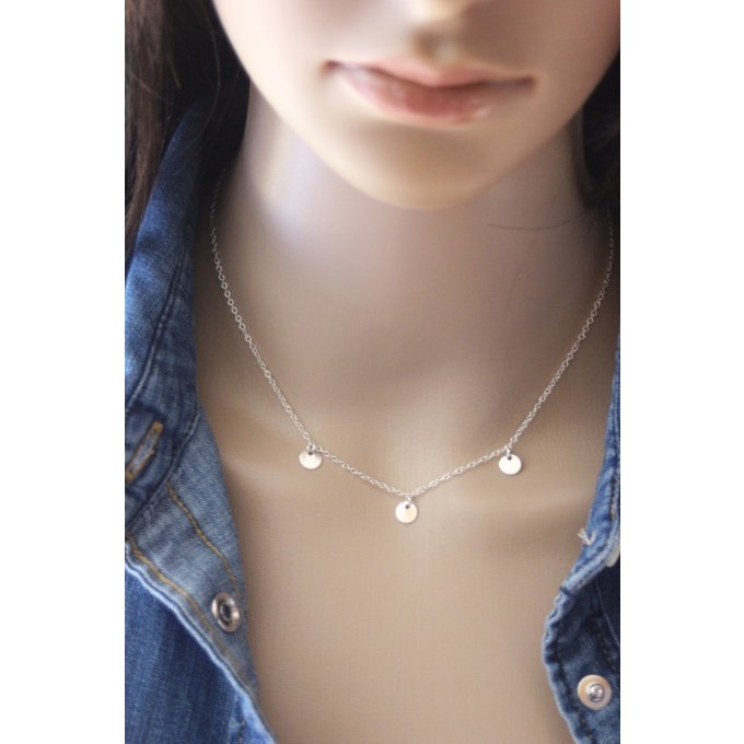 collier fin en argent