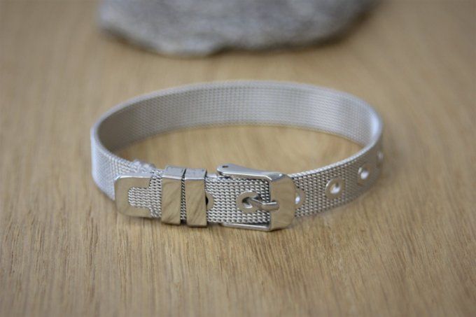 Bracelet ceinture en acier inoxydable 