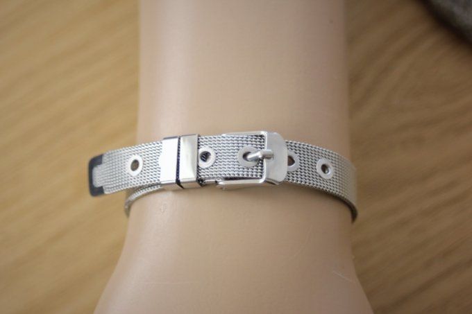 Bracelet ceinture en acier inoxydable 