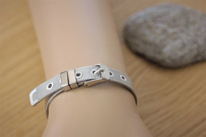 Bracelet ceinture en acier inoxydable 