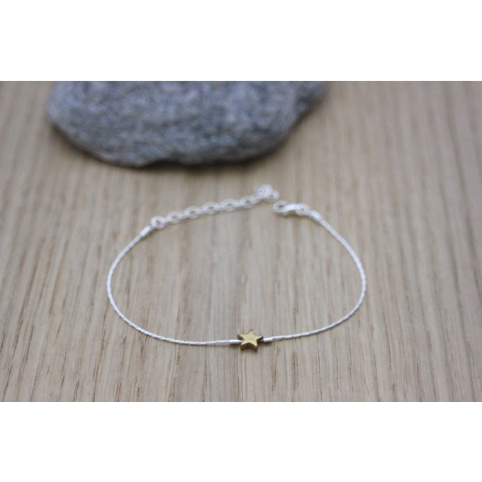 bracelet étoile argent