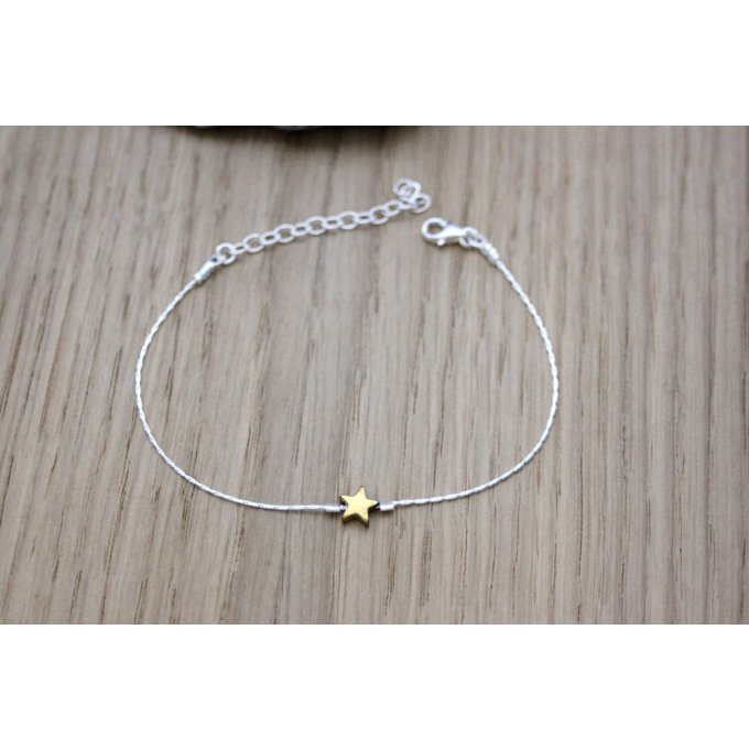 bracelet étoile dorée